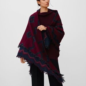 Aritzia Wilfred Mosaic Blanket Scarf In Balsamine